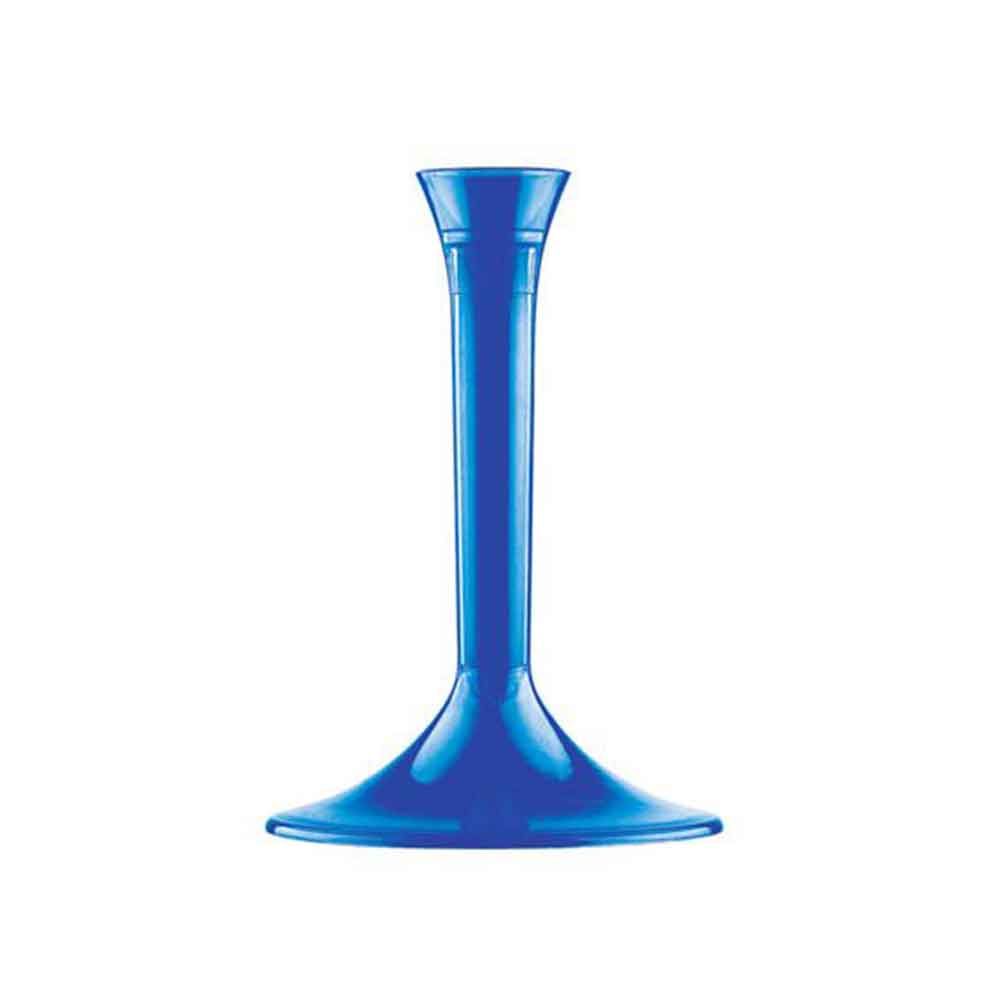 Flutes calici plastica lavabili 160 ml gambo lungo blu - PapoLab