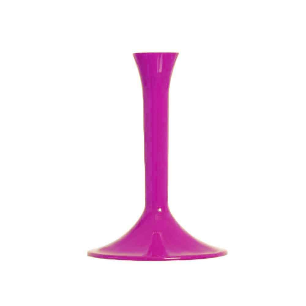 Flutes calici plastica lavabili 160ml gambo lungo viola - PapoLab