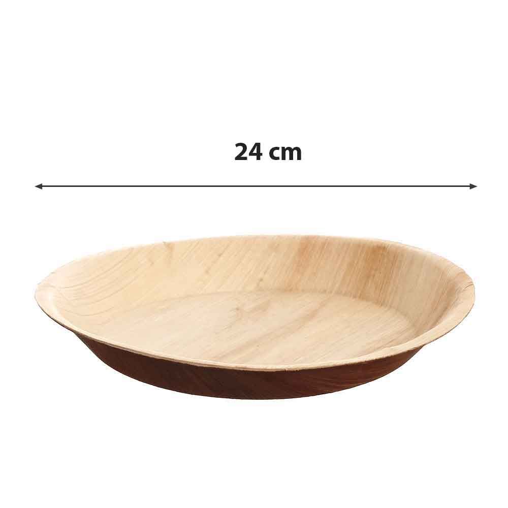 25 Piatti Oro carta compostabili 24cm