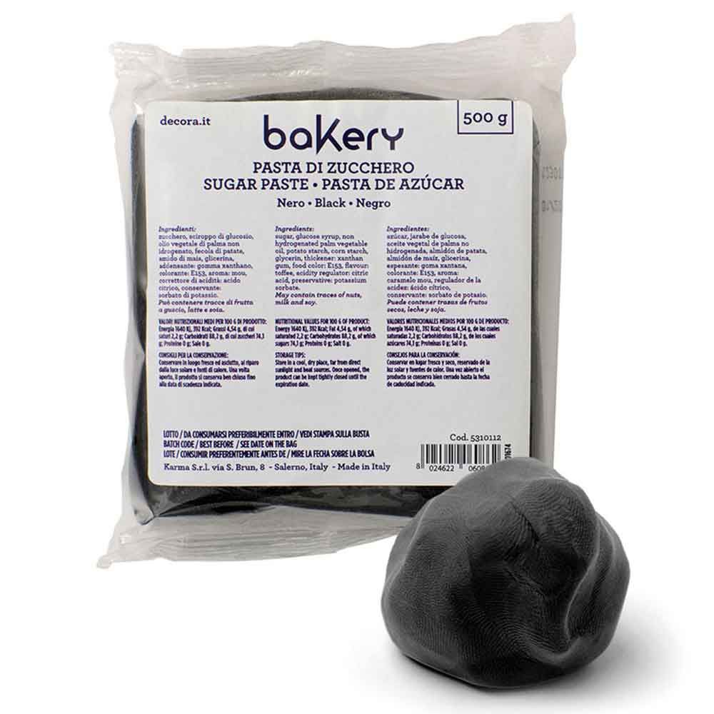 Pasta di zucchero nera 700 g per Cake Design in offerta - PapoLab