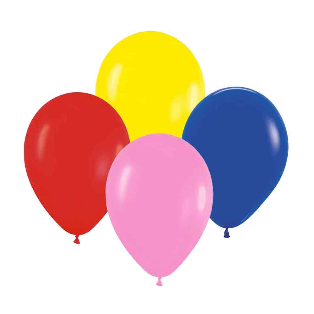 100 palloncini colorati - Palloncini in lattice arcobaleno da 12