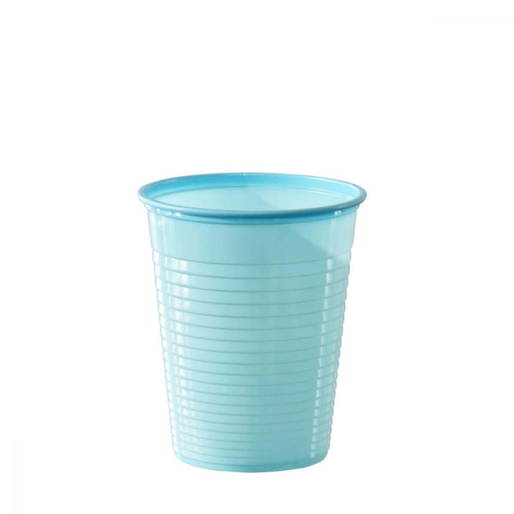 Bicchieri di plastica colorati monouso DOpla Colors azzurro - PapoLab