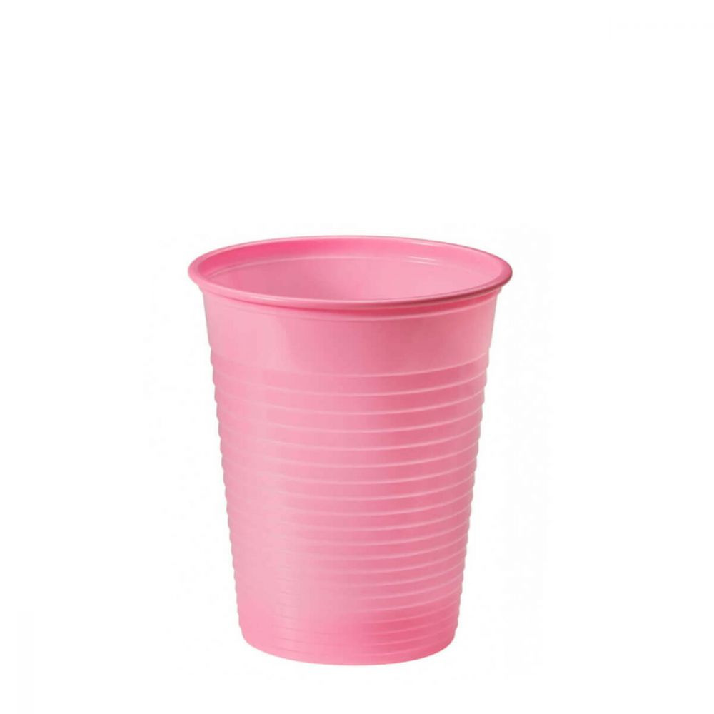 dopla colors bicchieri in plastica - 200cc - 100 pezzi - rosa