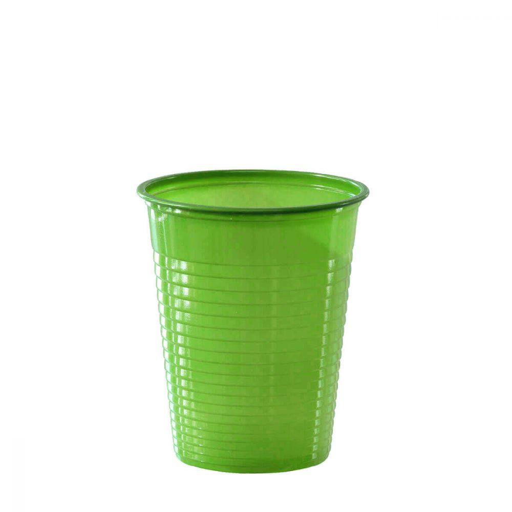 Bicchieri in plastica usa e getta DOpla Colors verde acido - PapoLab