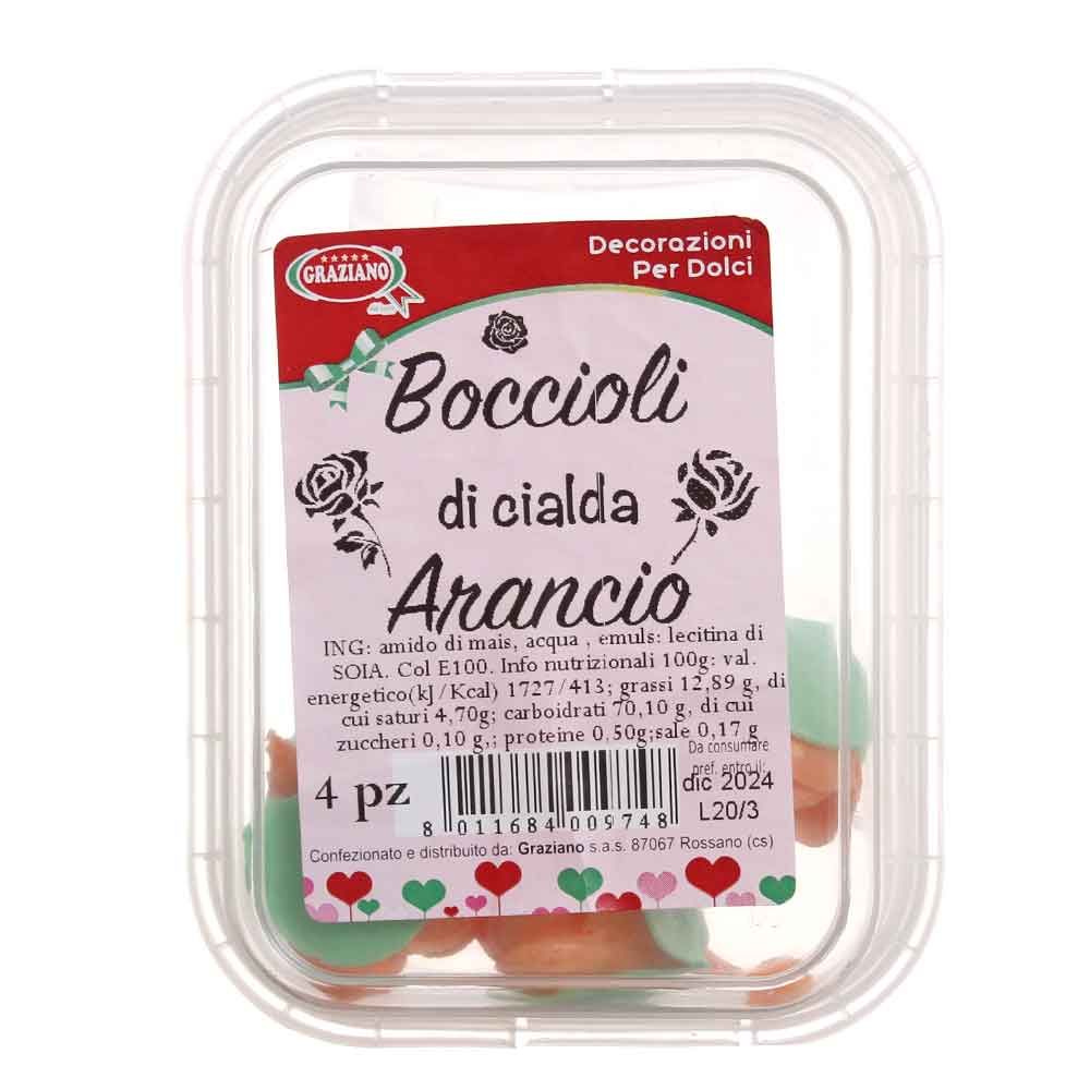 Boccioli di ostia cialda arancione per torte in offerta - PapoLab