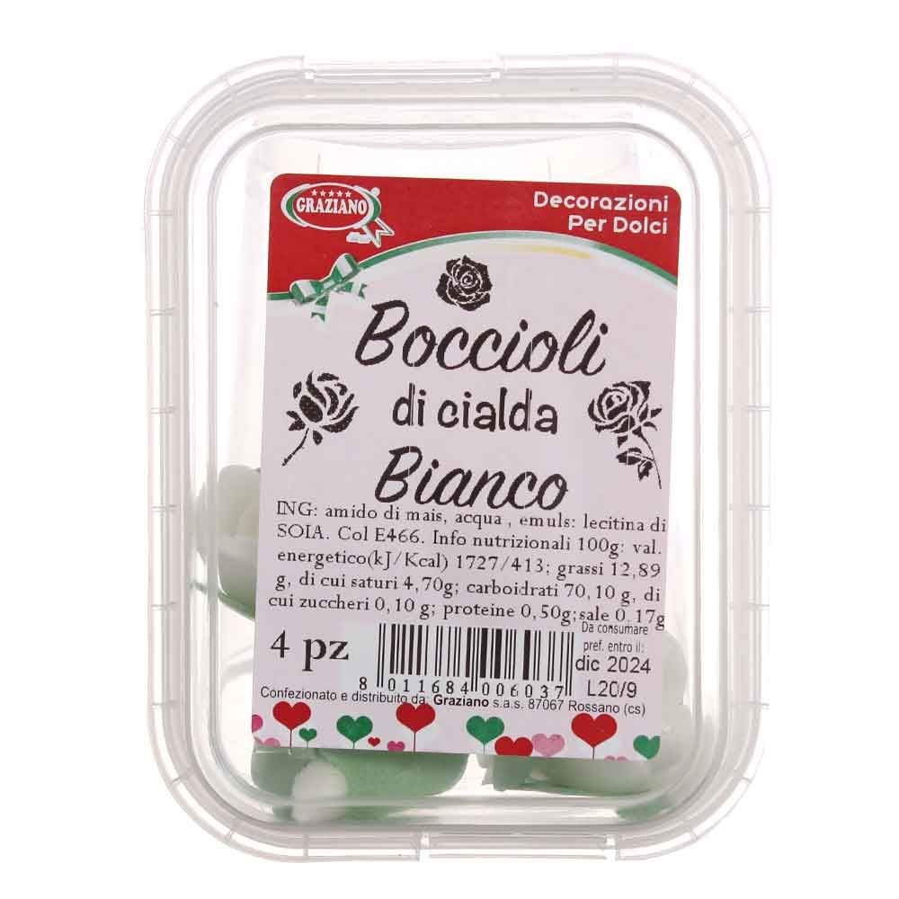 Boccioli di ostia cialda bianchi per torte in offerta - PapoLab