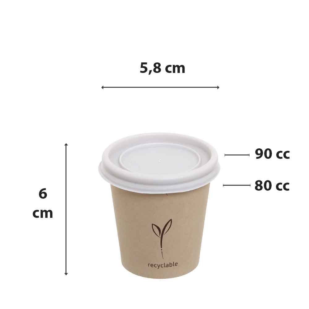 Coperchio per bicchiere take away per caffè da 3 oz (circa 89 ml) – 100pz –  MEP Shop