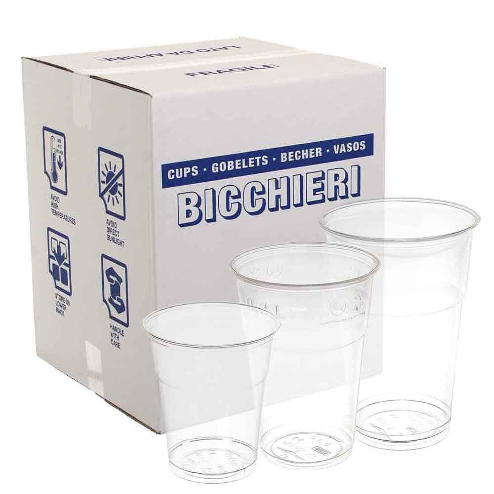 Offerta Bicchieri Kristal plastica PET trasparente - PapoLab
