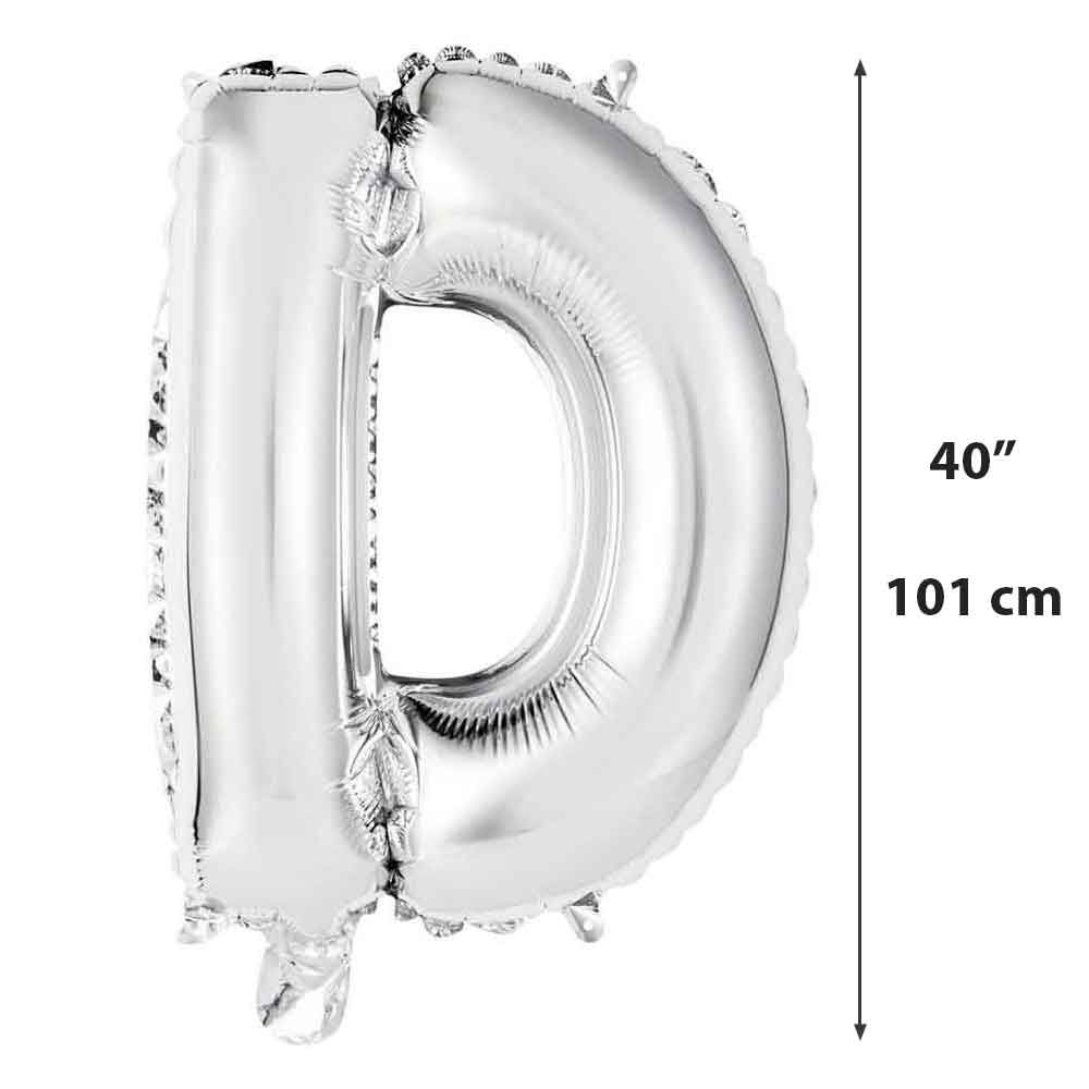 Palloncini Mylar numeri argento da 40″ 101 cm in offerta - PapoLab