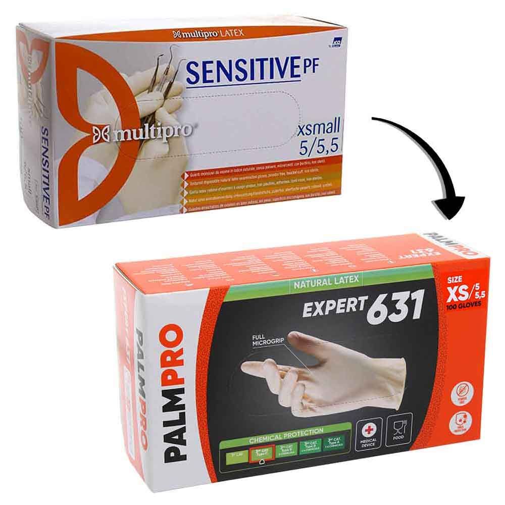 Guanti in lattice medicali Icoguanti PalmPro Expert 631 XS - PapoLab