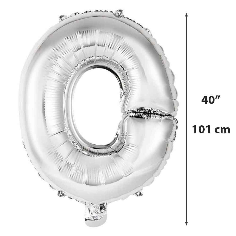 Palloncino Mylar numero 8 argento da 40″ 101 cm in offerta - PapoLab