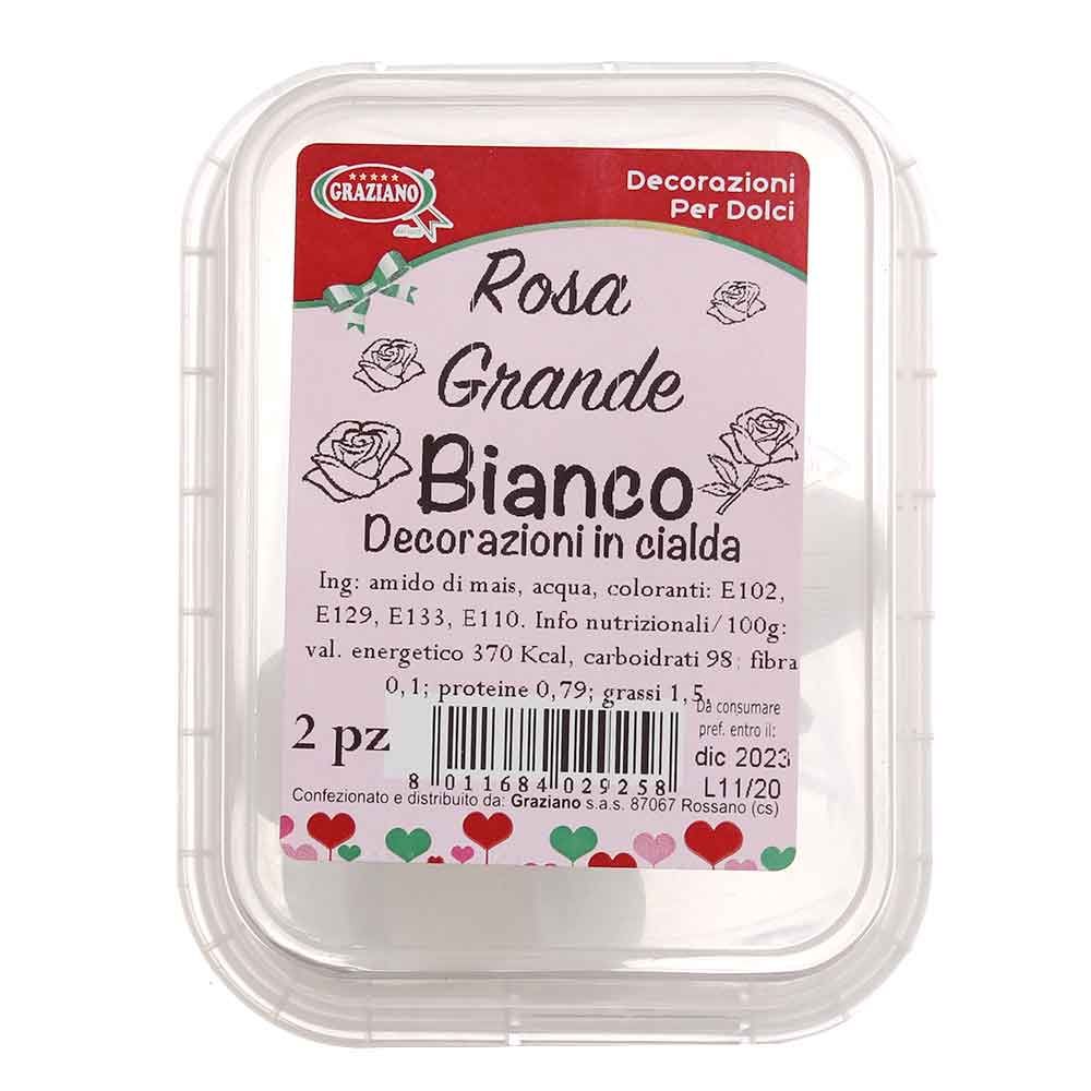 Rose di ostia cialda grandi bianche per torte in offerta - PapoLab