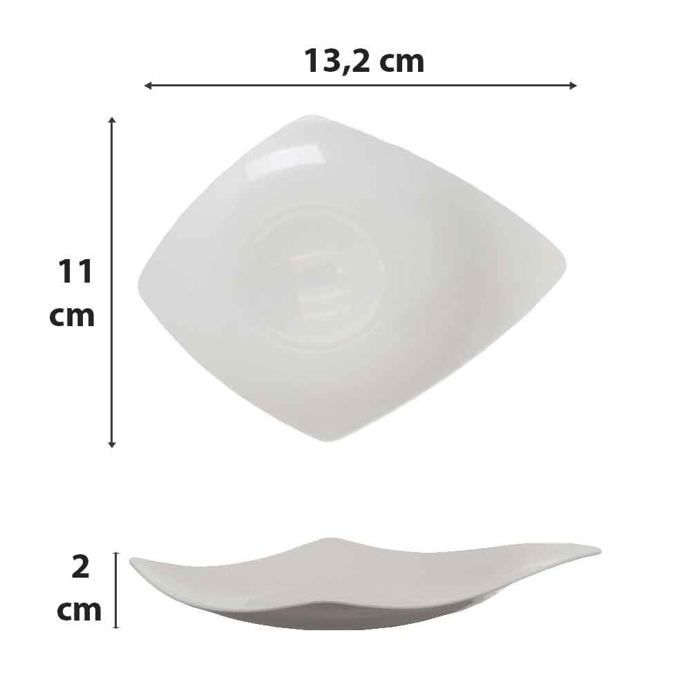 20 Piatti Piccoli Compostabili in Carta 21cm Bianco