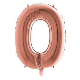 Palloncino Mylar numero 8 oro rosa da 40″ 101 cm in offerta - PapoLab