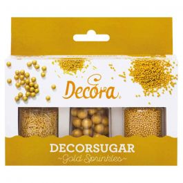 Stelle di zucchero per decorazione colore oro in offerta - PapoLab