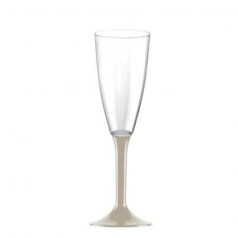 Flutes calici di plastica lavabili gambo lungo champagne - PapoLab