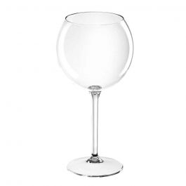 Set 6 bicchieri calici alti da vino neri infrangibili 470cc - PapoLab