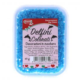 Delfini di zucchero azzurri piccoli per torte in offerta - PapoLab