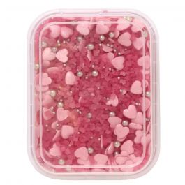 Sprinkles decorazioni di zucchero per torte rosa 50g - PapoLab