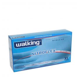 Guanto nitrile monouso azzurro Walking Nitroflex taglia XL - PapoLab